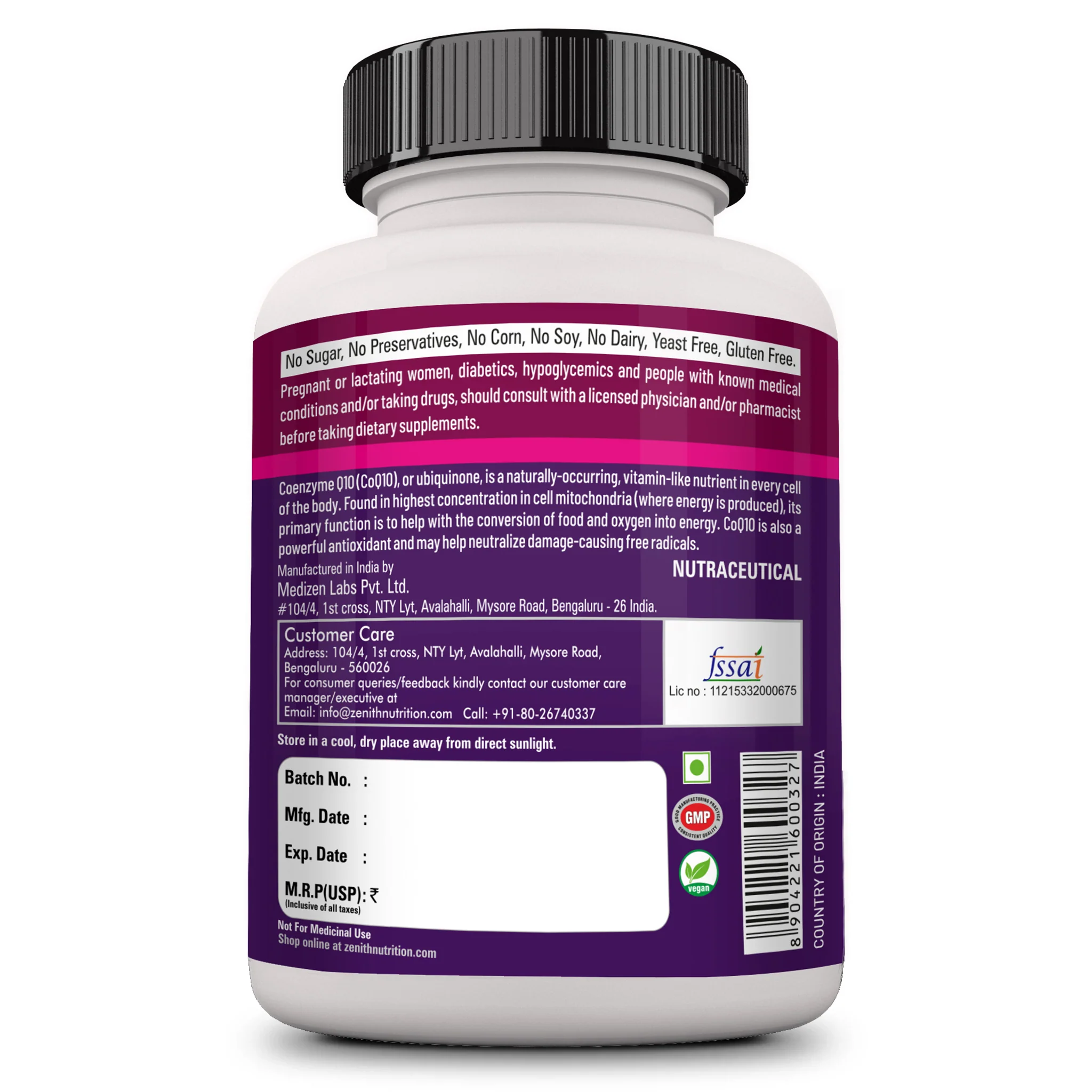 CoQ10 30mg - 120 Veg caps - Image 5