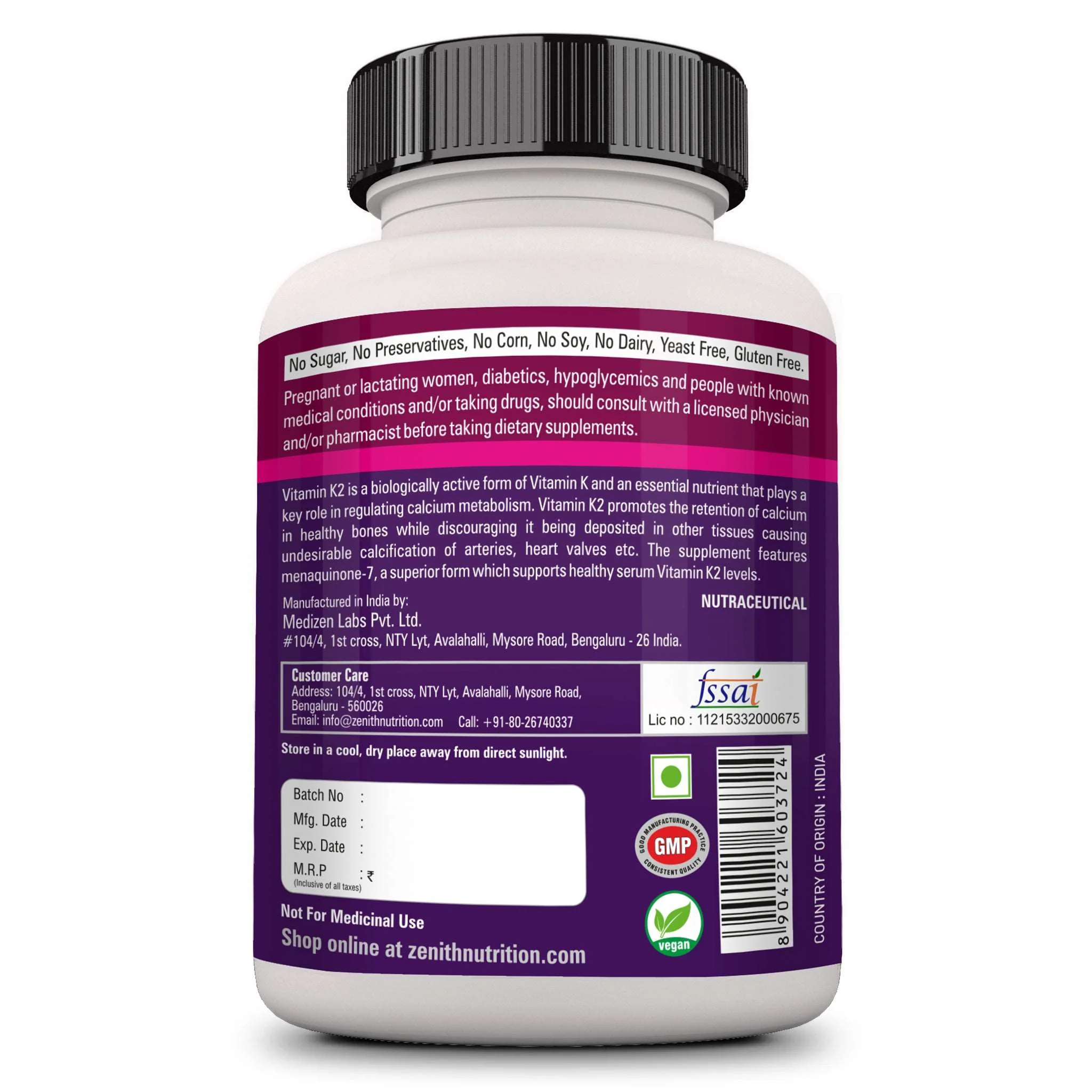 Vitamin K2 as MK-7 - 60 Veg caps - Image 8