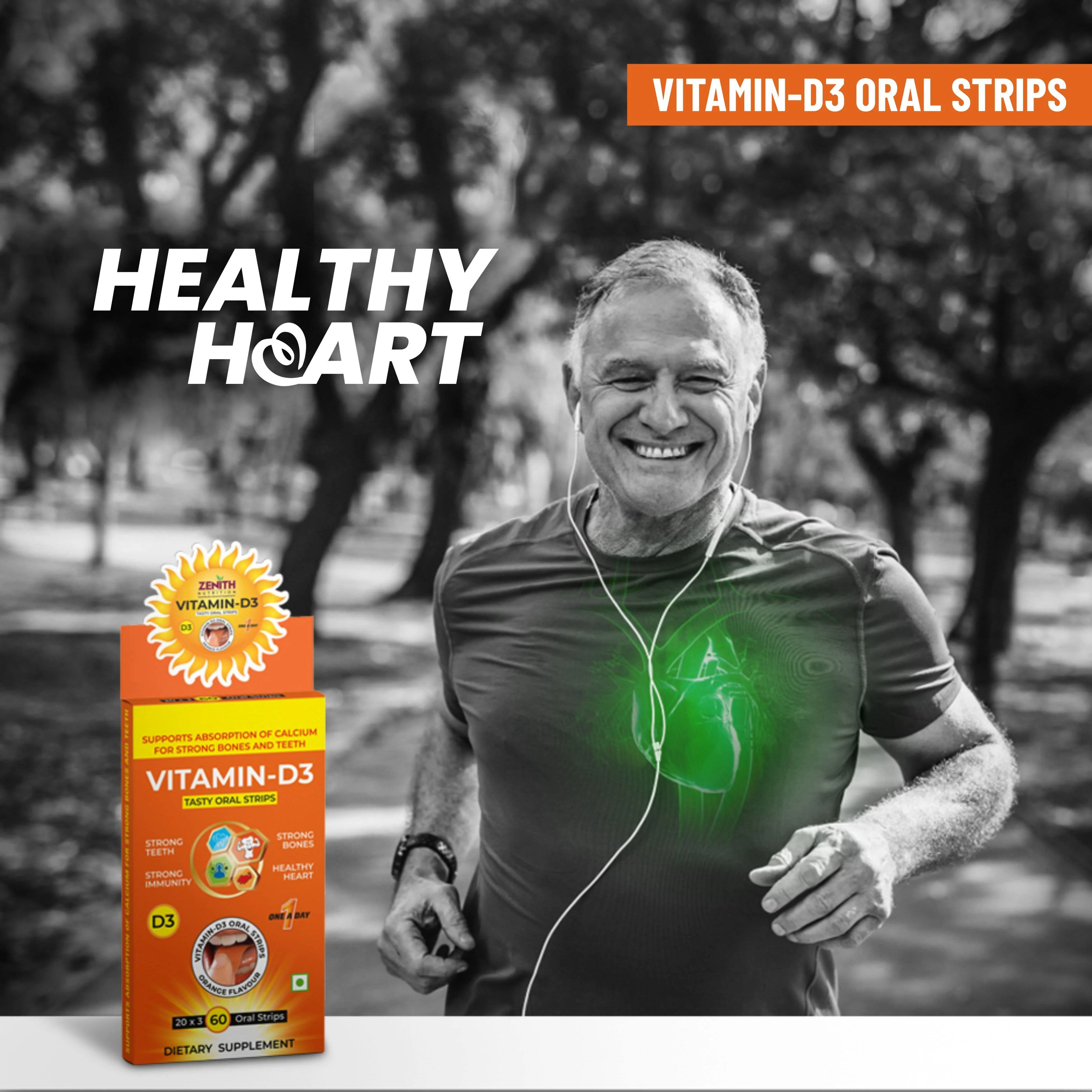 Vitamin D3 Tasty Oral Strips online in India 400 I.U. - Image 9