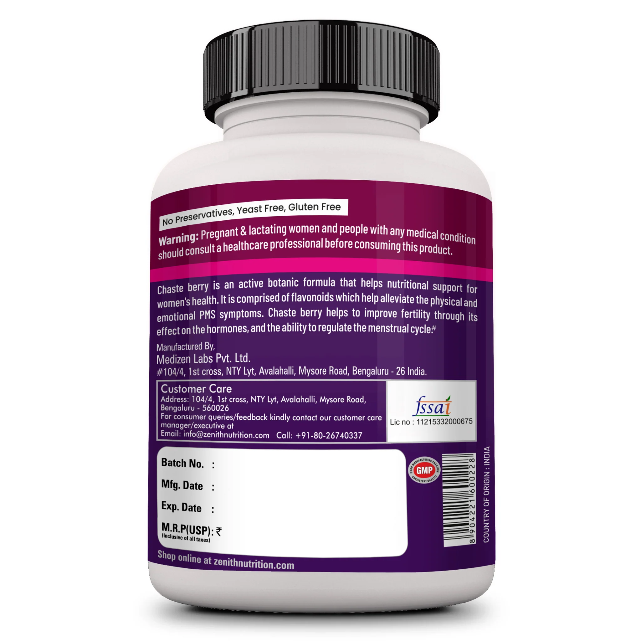 Chaste Berry 200mg - 60 Veg caps - Image 3
