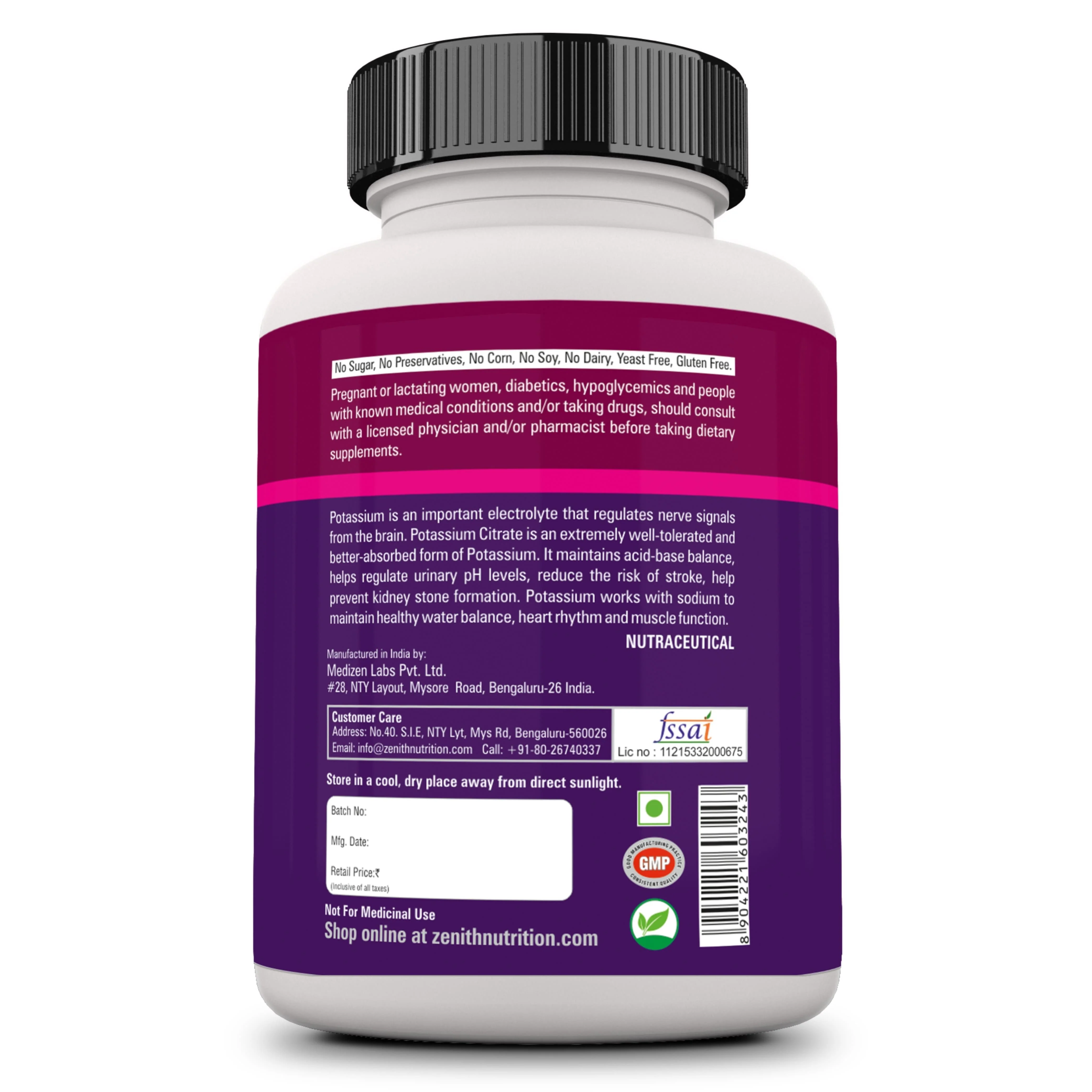 Potassium Citrate 99mg – 120 Veg caps - Image 6
