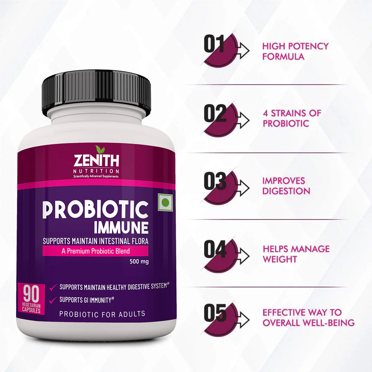 Probiotic Immune - 90 Veg caps - Image 3