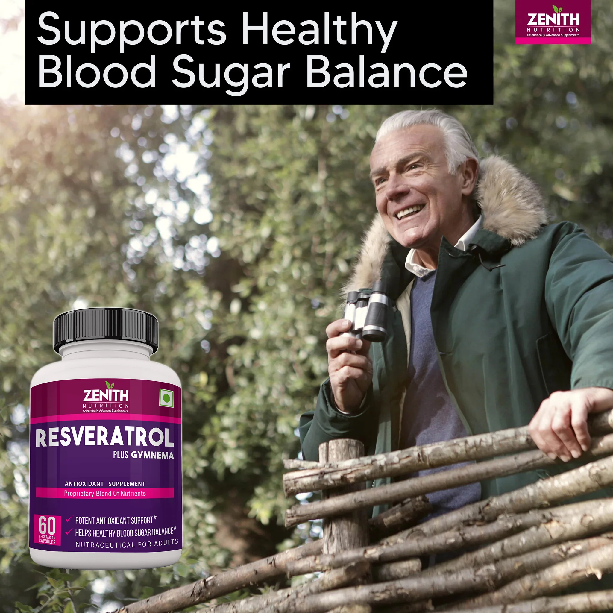 Resveratrol Plus With Gymnema Sylvestre- 60 Veg caps - Image 6