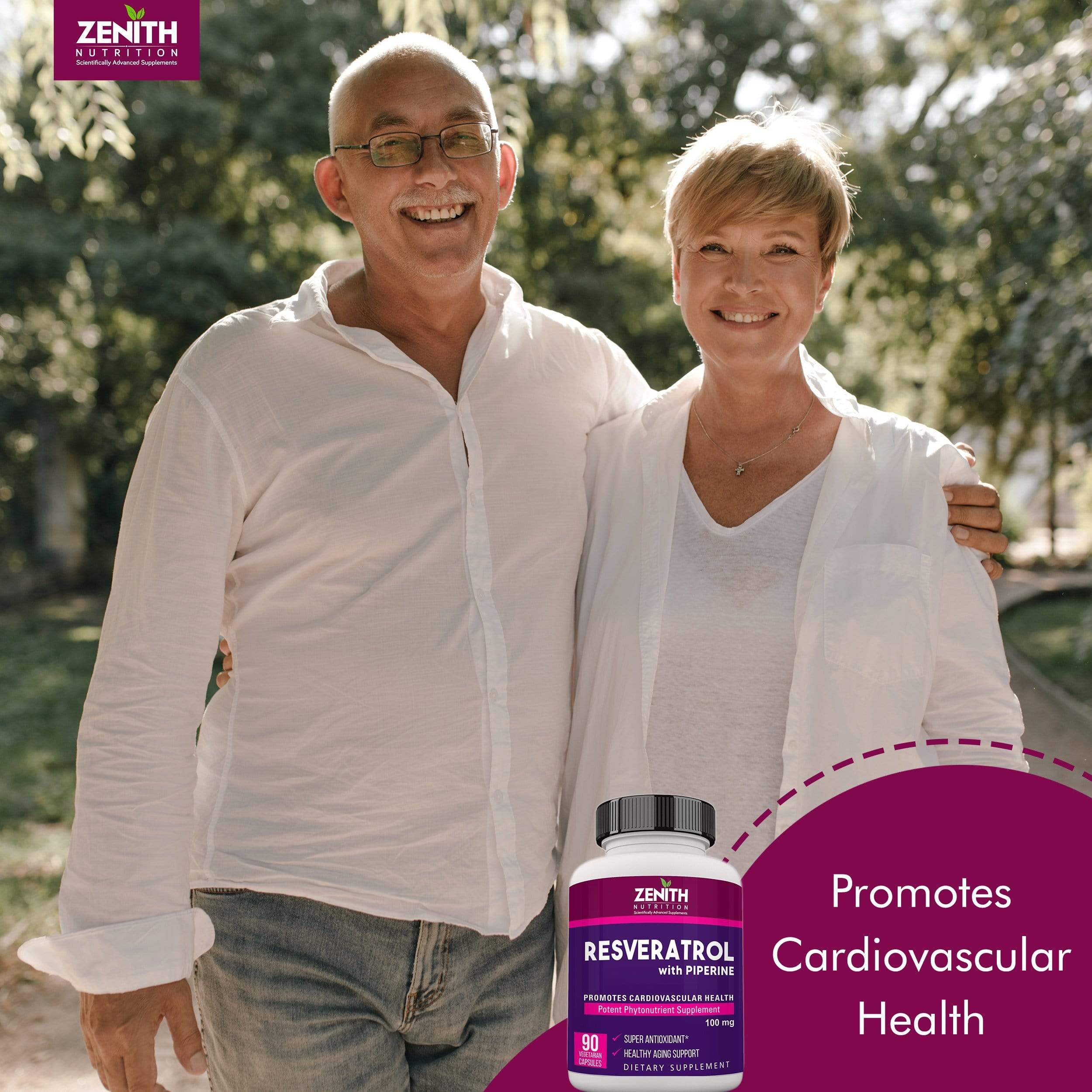 Zenith Nutrition Resveratrol with Piperine - 90 Veg Capsules | Super Antioxidant | Promotes Cardiovascular Health - Image 6