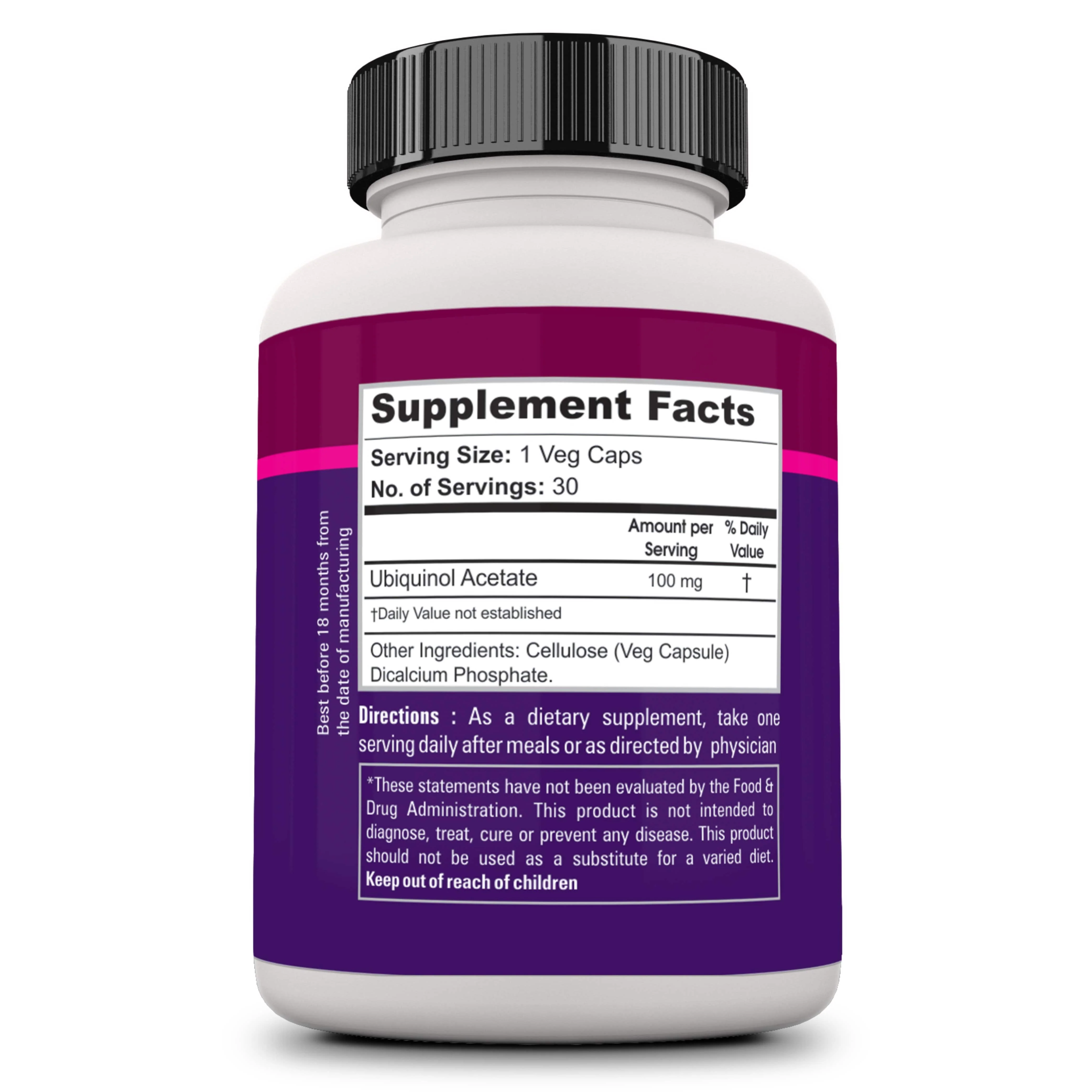 Ubiquinol 100mg - 30 Veg caps - Image 5