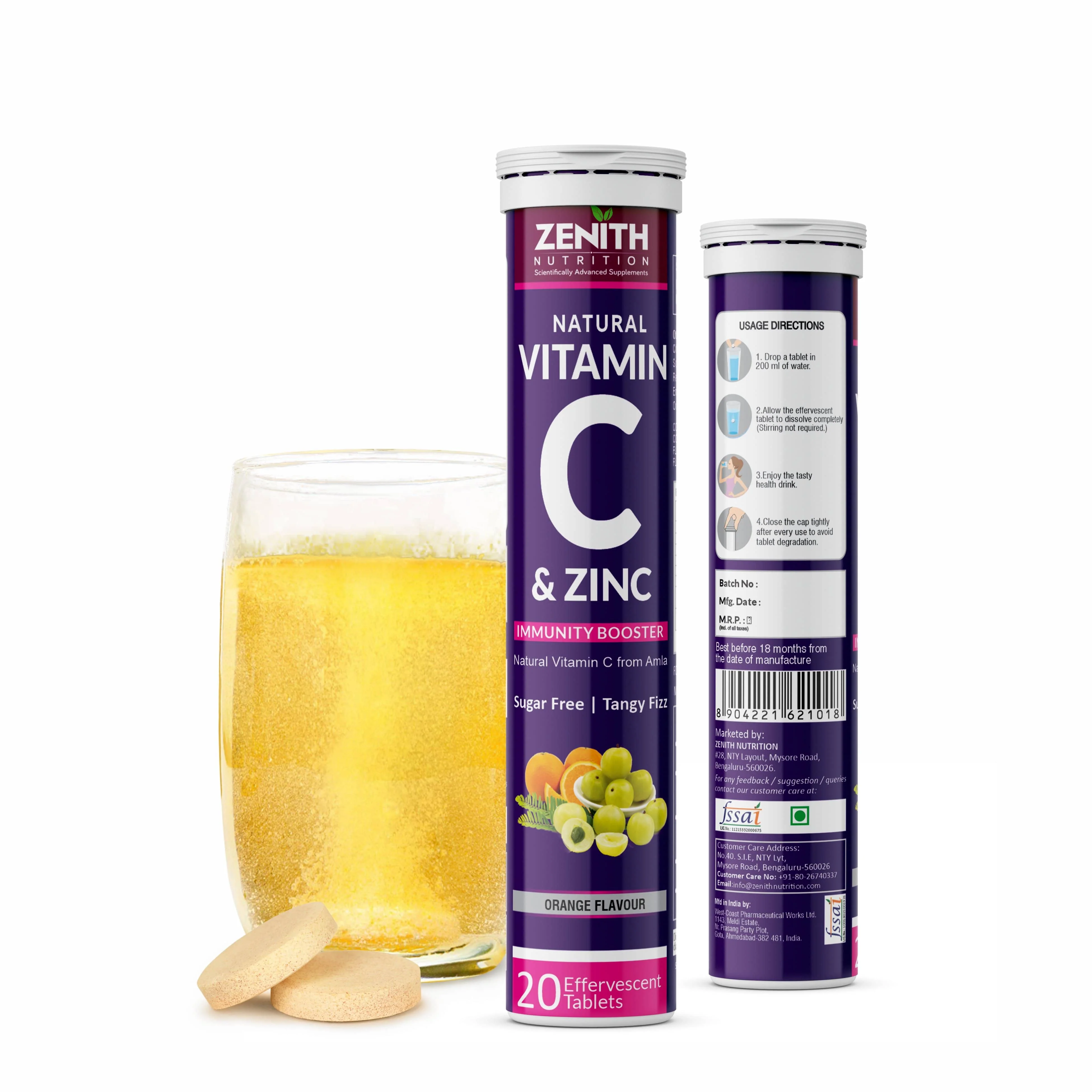 Vitamin C & Zinc - Effervescent Tablets | Antioxidant - Immunity - Skincare| Collagen Builder - Image 7