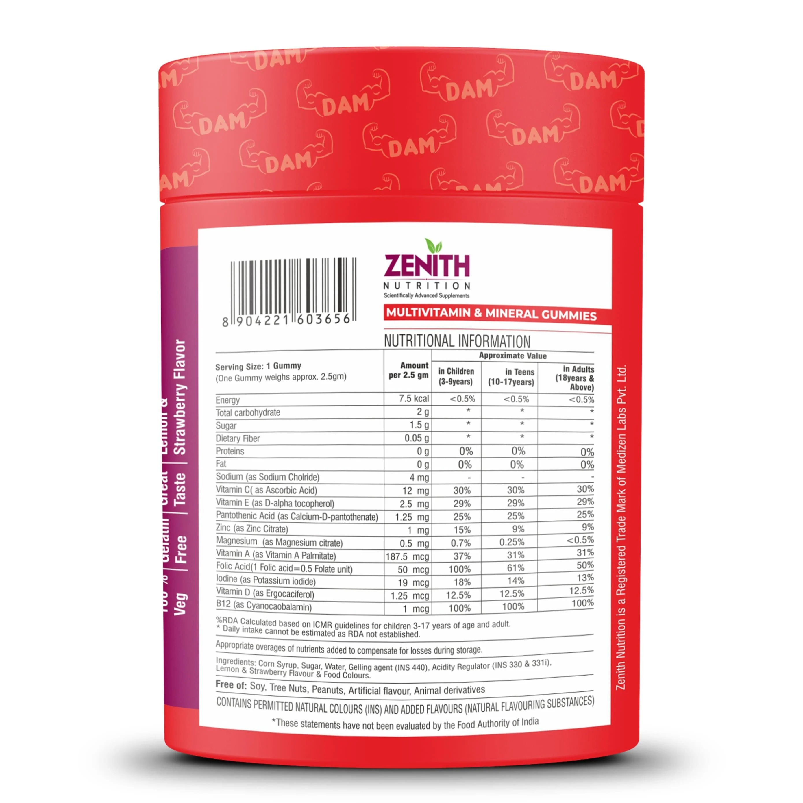 Daily Active Multiple Gummies - 30 Count - Image 2