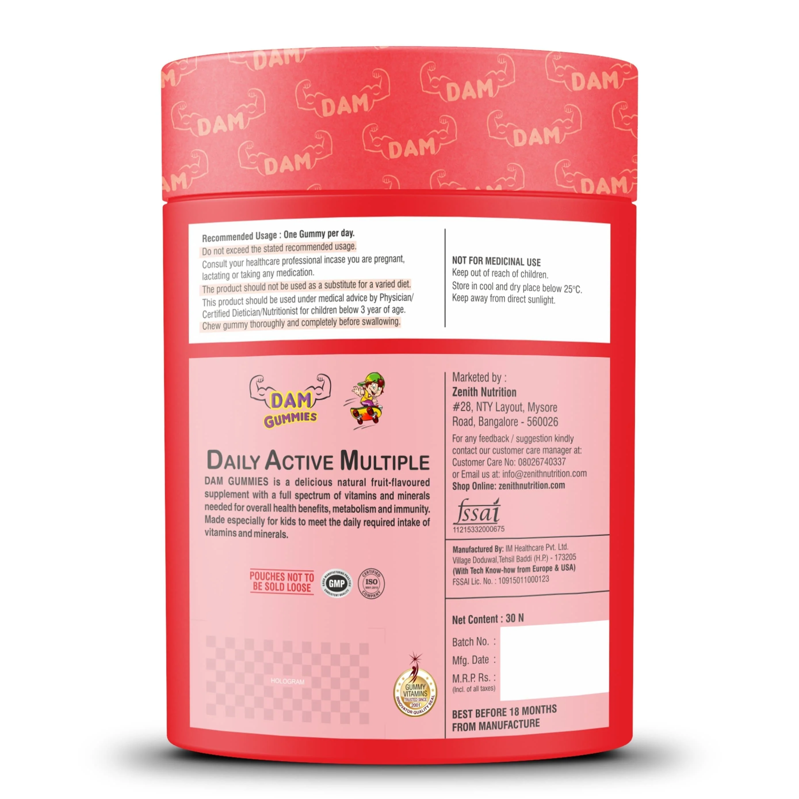 Daily Active Multiple Gummies - 30 Count - Image 3
