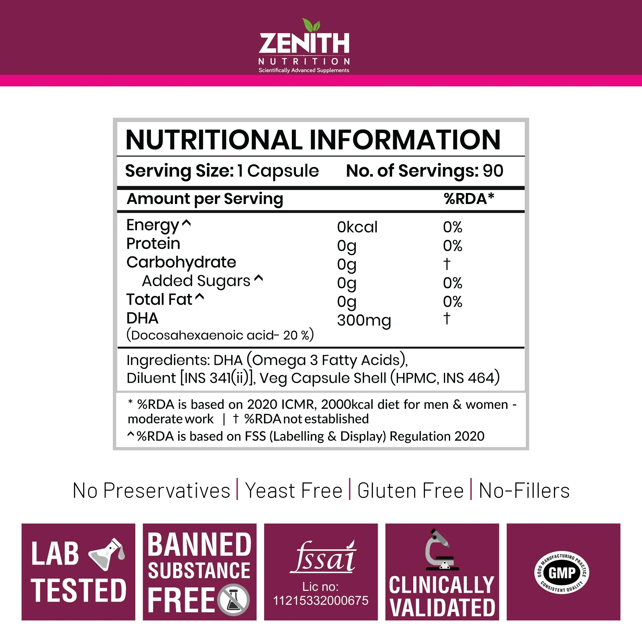 Vegan Omega-3 Dha - 90 Veg caps - Image 4